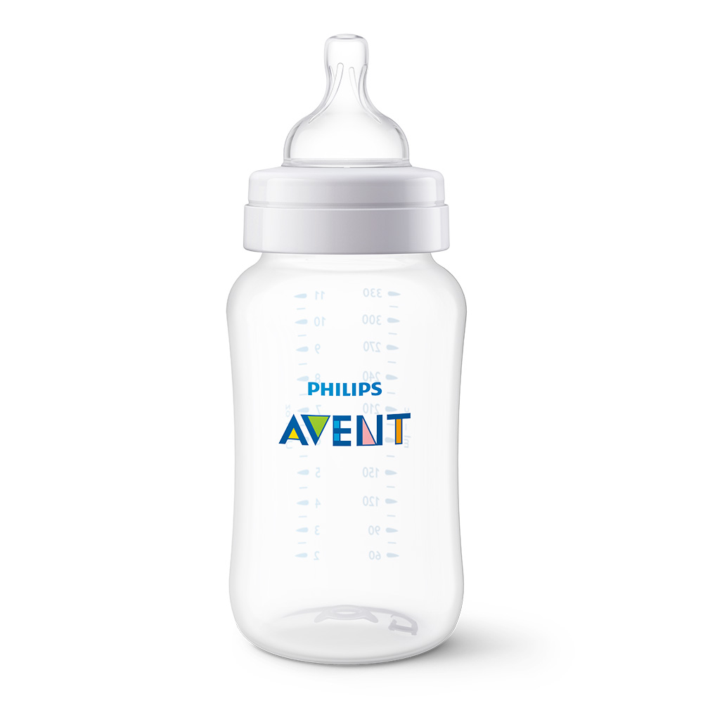 Шише за хранене Anti-Colic 330 мл, с биберон със сила на потока 3, 3м+ Philips AVENT SCY106/01