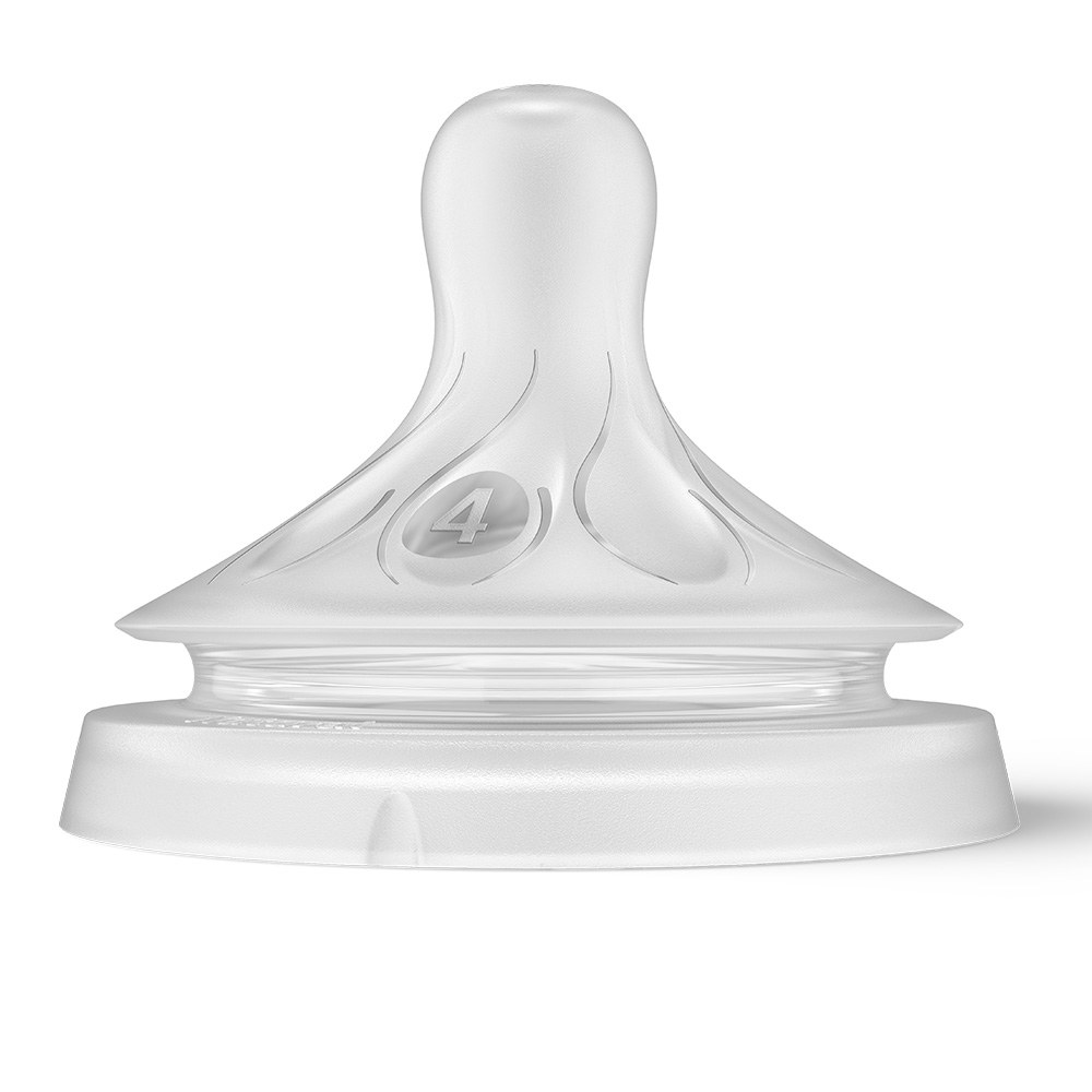 Комплект от 2 бр. Биберони без протичане Philips AVENT Natural Response SCY964/02, с бърз поток