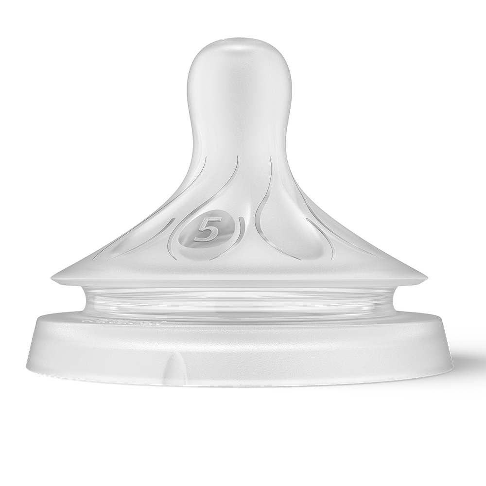 Комплект от 2 бр. Биберони без протичане Philips AVENT Natural Response SCY965/02, с много бърз поток