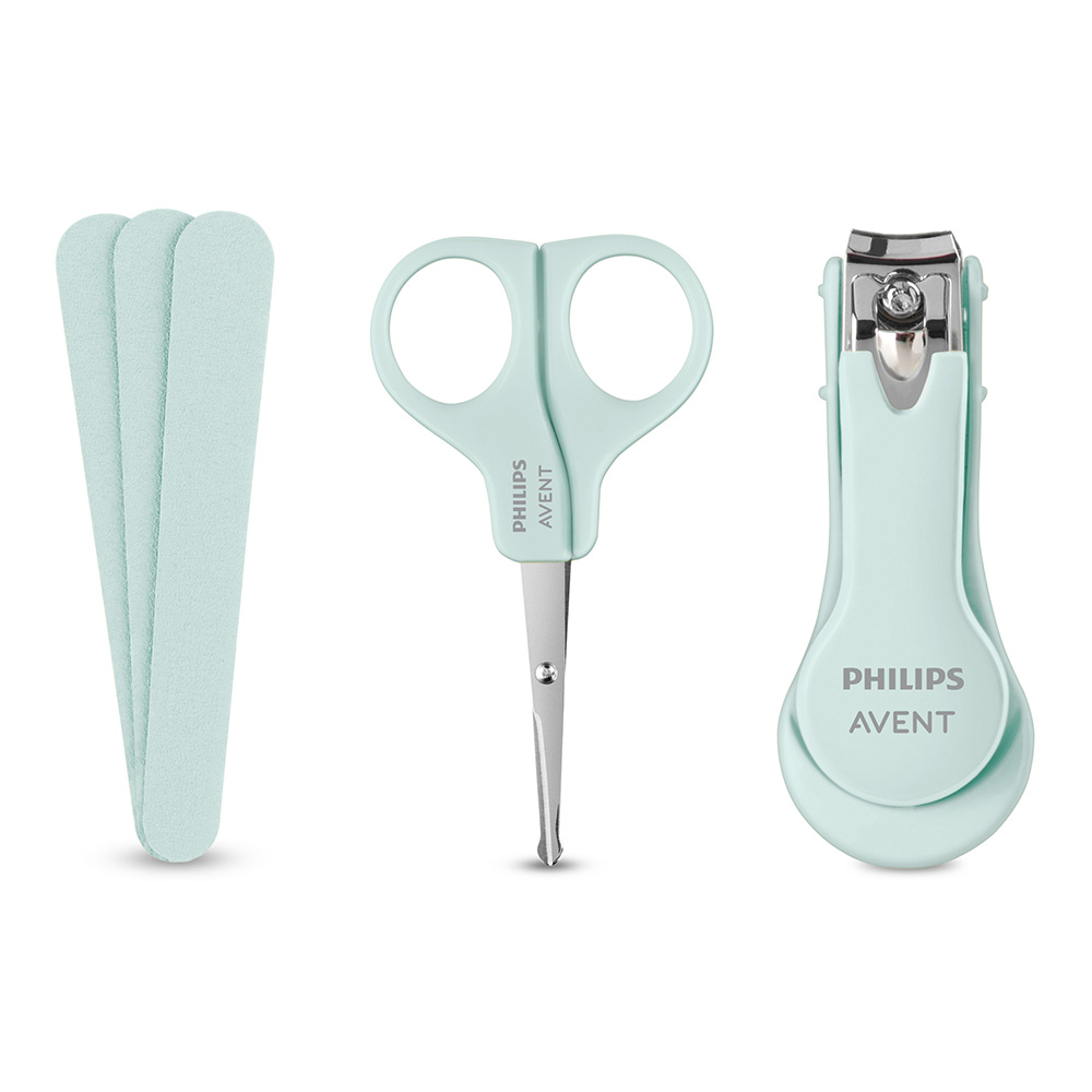 Комплект Грижа за бебето Philips AVENT SCH401/00 с 9 принадлежности за хигиената и здравето на бебето в красив несесер