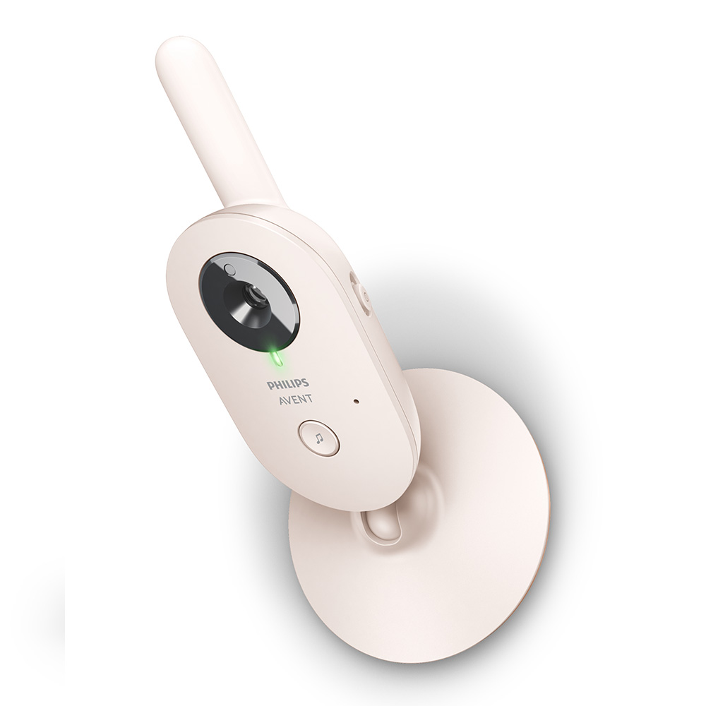 Дигитален видео бебефон Philips AVENT Advanced SCD881/26 с 2,8-инчов цветен екран, 2 x Zoom, нощно виждане, двустранна звукова комуникация, 6 нежни мелодии, цвят Coral/Cream
