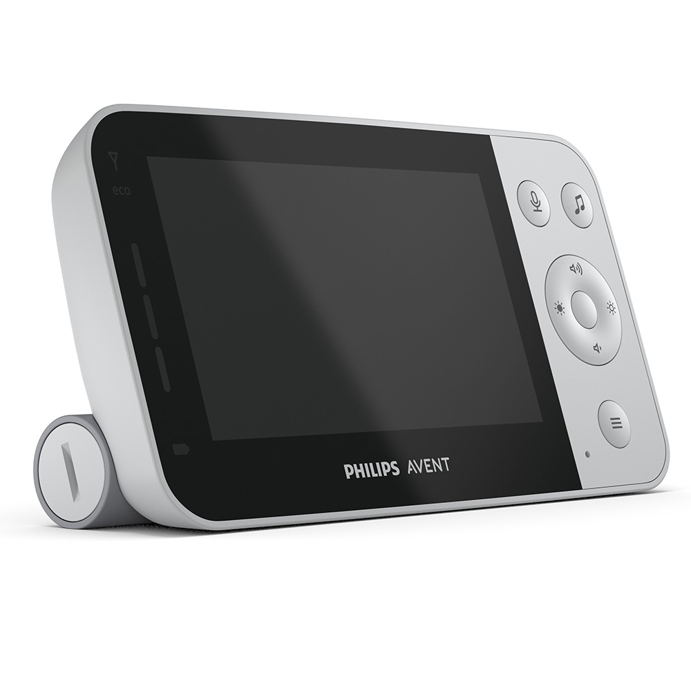 Дигитален видеомонитор Philips Avent SCD953/26 с Full HD камера с нощно виждане, 120° широкоъгълен обектив, 4,3 инча цветен LCD екран, връзка с мобилно приложение