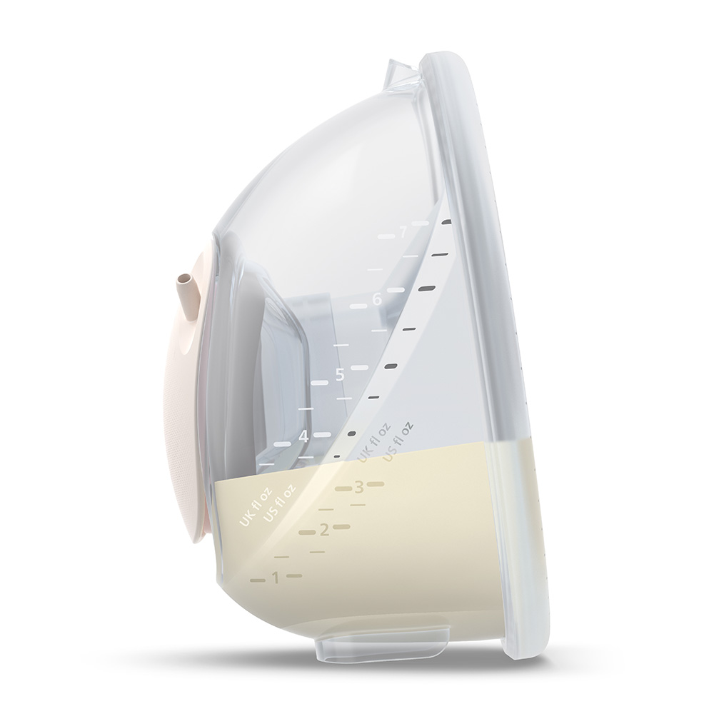 Двойна електрическа помпа Philips AVENT Hands-free SCF532/11 тип “свободни ръце”, която дискретно се побира в сутиена, задвижващ мотор с акумулаторна батерия