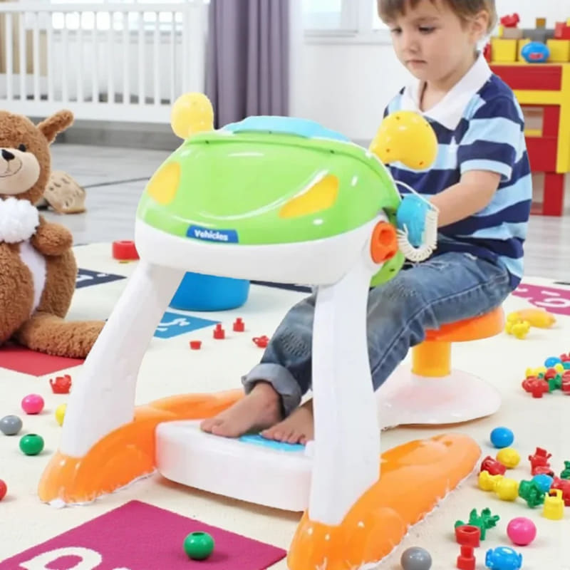 Детски автомобилен симулатор Raya Toys, със столче, звуци и светлини