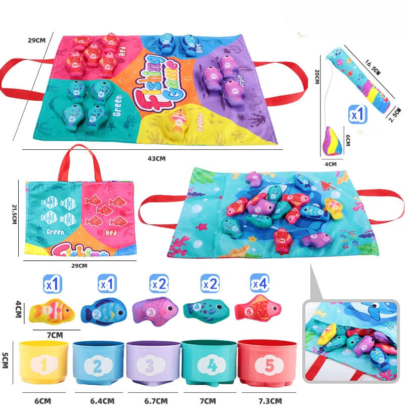 Бебешка образователна игра Монтесори Raya Toys Fishing Game