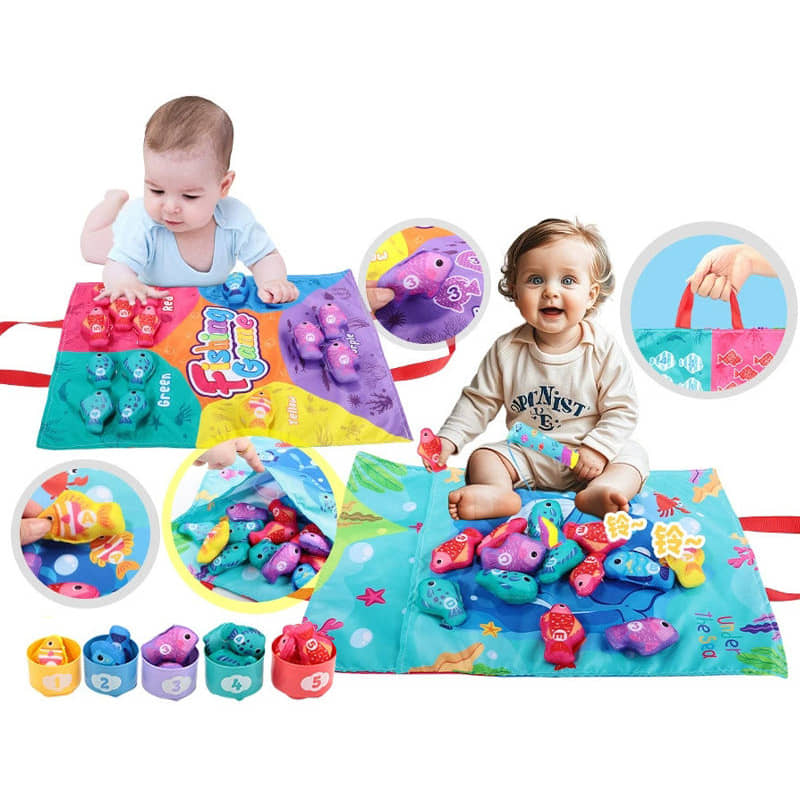 Бебешка образователна игра Монтесори Raya Toys Fishing Game