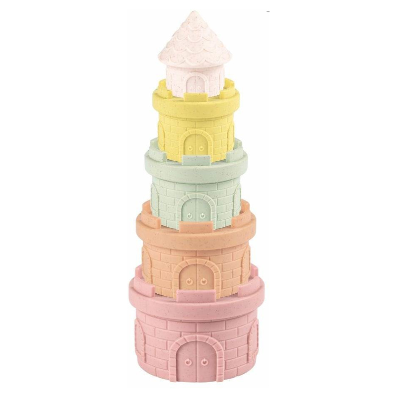 Бебешка гумена кула за редене Raya Toys, 5 ч.