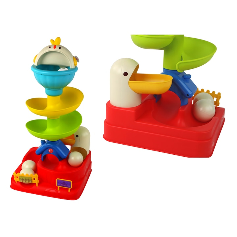 Сензорна интерактивна играчка Raya Toys Orbital Ball, кула с топчета