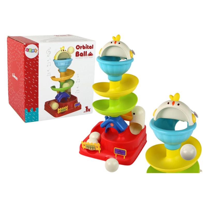 Сензорна интерактивна играчка Raya Toys Orbital Ball, кула с топчета