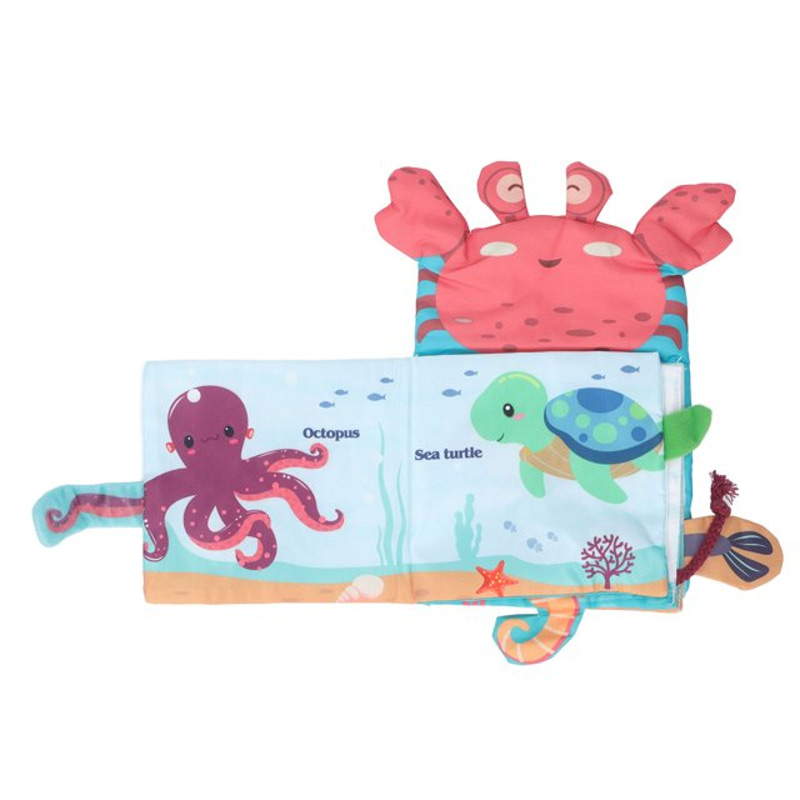 Бебешка мека книжка и кукла за ръка 2в1 Raya Toys