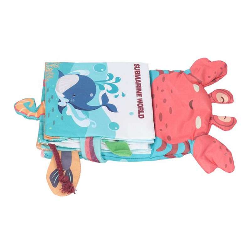 Бебешка мека книжка и кукла за ръка 2в1 Raya Toys