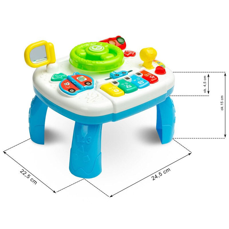 Бебешка мултифункционална масичка активити Raya Toys Game Table, с светлини и звук