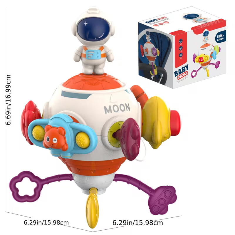 Бебешка сензорна топка 8в1 Raya Toys Baby Puzzle Game Ball