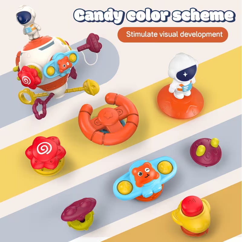 Бебешка сензорна топка 8в1 Raya Toys Baby Puzzle Game Ball
