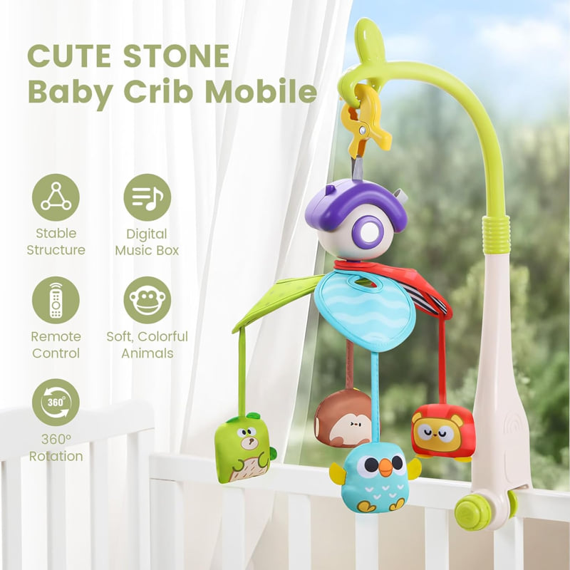 Бебешка музикална играчка за количка и кошара Raya Toys Baby Crib Bell