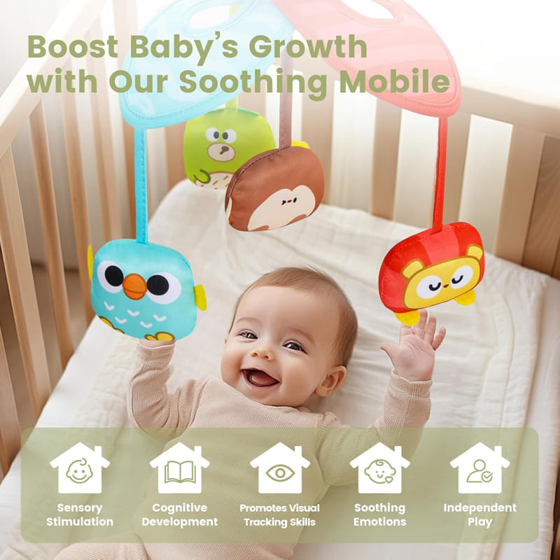 Бебешка музикална играчка за количка и кошара Raya Toys Baby Crib Bell
