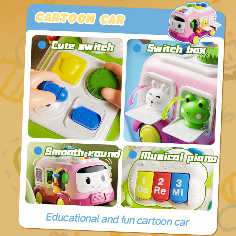Бебешки мултифункционален бус 6в1 Raya Toys