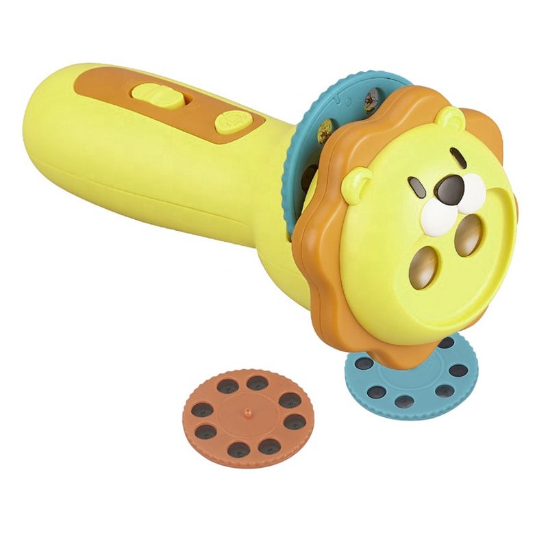 Детски проектор Raya Toys Cute Little Lion, с дискове, Асортимент