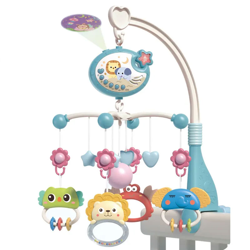 Музикална въртележка за легло и кошара Raya Toys Musical Mobile, с прожектор