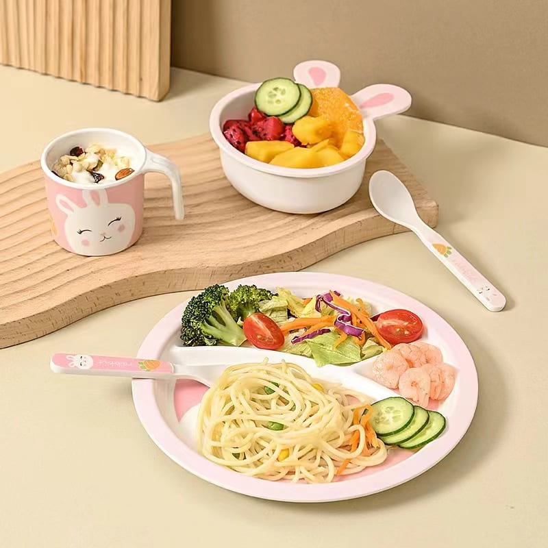 Детски сервиз за хранене Raya Toys Животни, 5 части