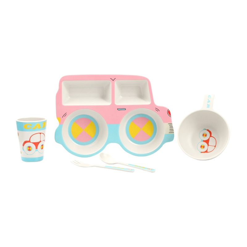 Детски сервиз за хранене Raya Toys Cars, 5 части