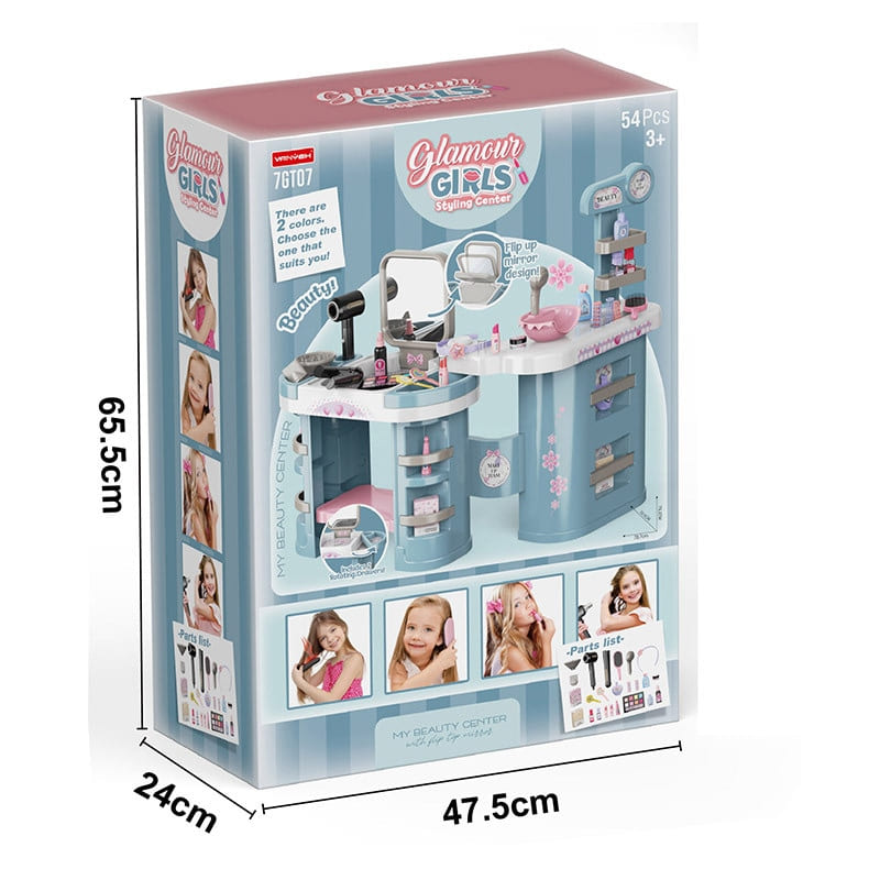 Детски център за красота Raya Toys Glamour Girls, 54 ч.
