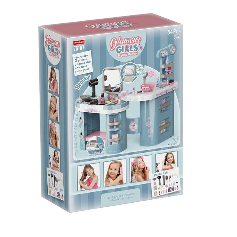 Детски център за красота Raya Toys Glamour Girls, 54 ч.