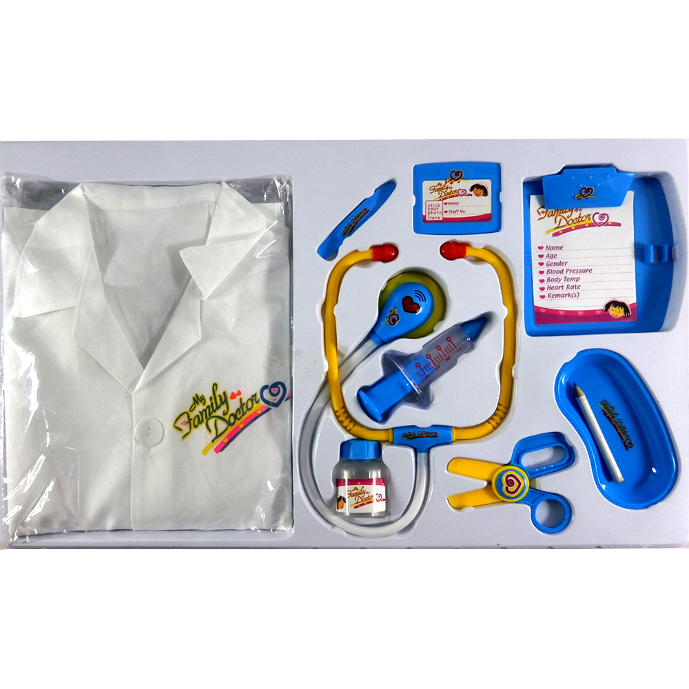 Докторски комплект с престилка Raya Toys Син