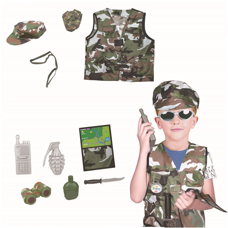 Детски костюм Командос Raya Toys Military, с аксесоари