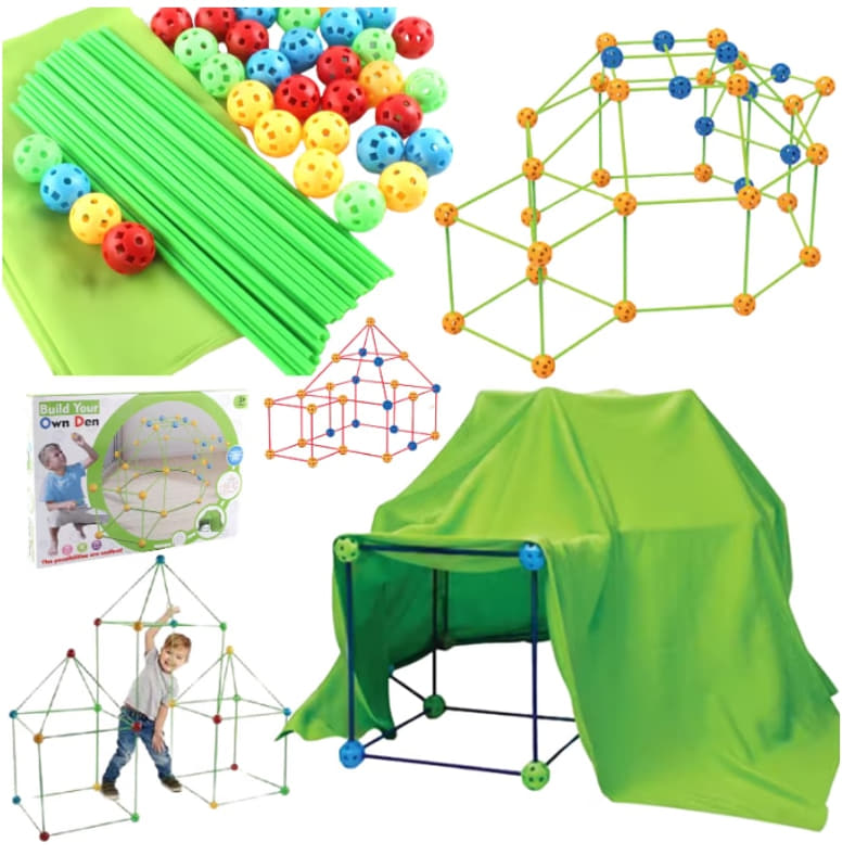 Детски комплект построй си скривалище Raya Toys, с покривало