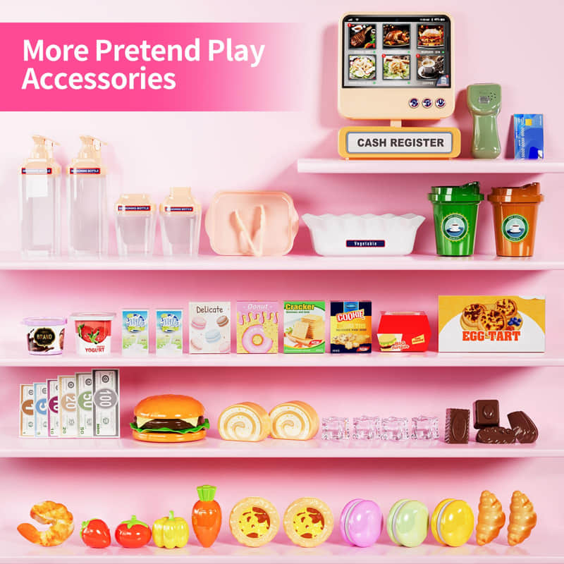Детски супермаркет Raya Toys Dream Supermarket, с кафемашина и аксесоари