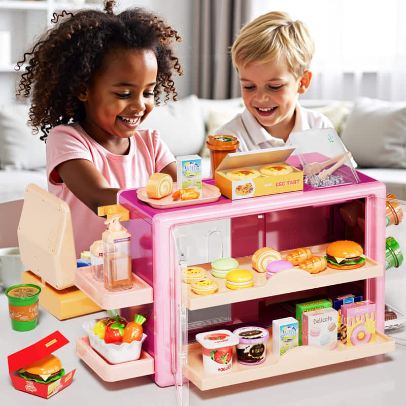 Детски супермаркет Raya Toys Dream Supermarket, с кафемашина и аксесоари