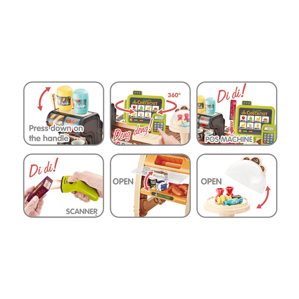 Детски супермаркет Raya Toys Home със звуци и светлини