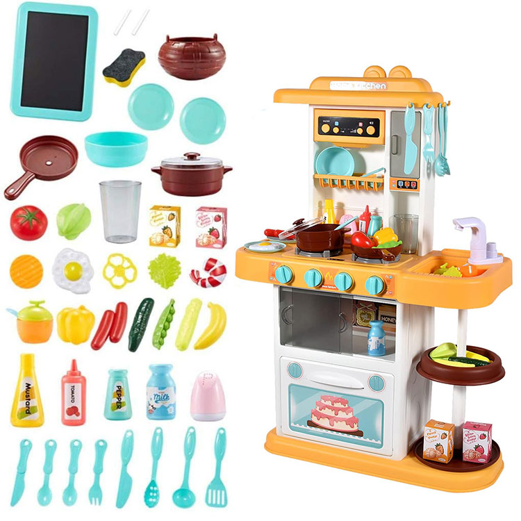 Детска кухня Raya Toys Spraying Mist със светлини, звуци и течаща вода