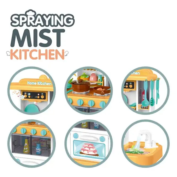 Детска кухня Raya Toys Spraying Mist със светлини, звуци и течаща вода