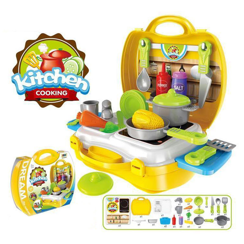 Детска кухня в куфарче Raya Toys 26 аксесоара