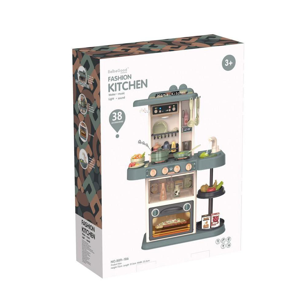 Кухня Raya Toys с течаща вода, светлини и звуци 38 ч.