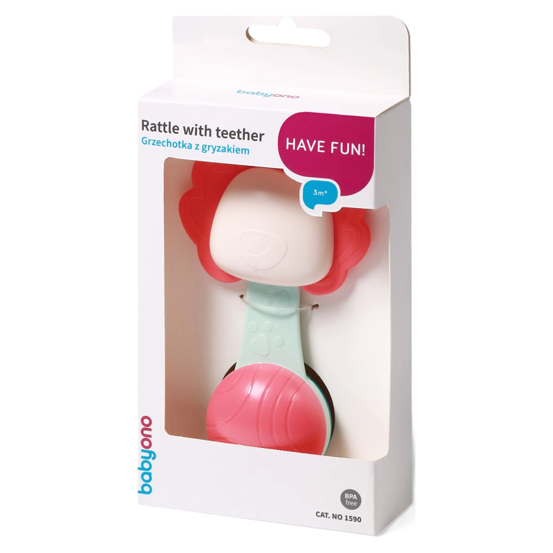 Бебешка дрънкалка с гризалка BabyOno 1590