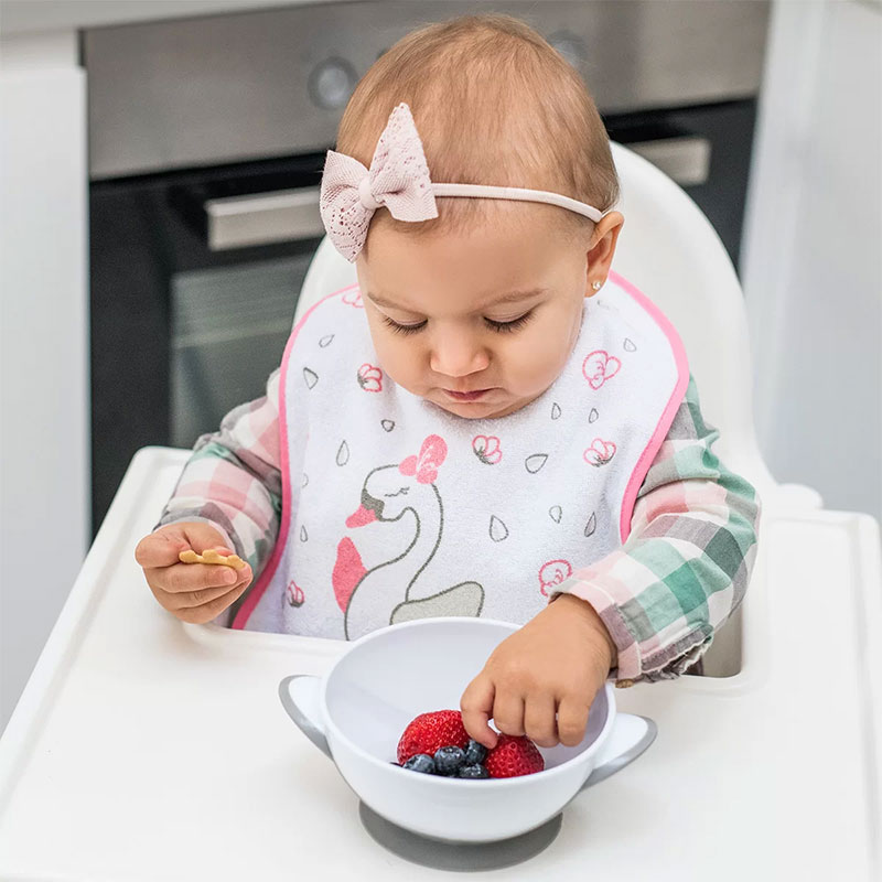 Купа с капак и лъжичка Babyono Suction bowl 1063