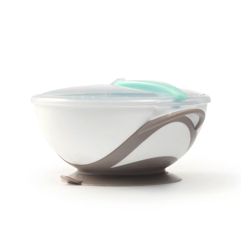 Купа с капак и лъжичка Babyono Suction bowl 1063