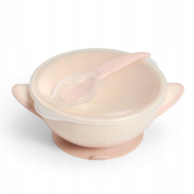 Купа с капак и лъжичка Babyono Suction bowl 1063