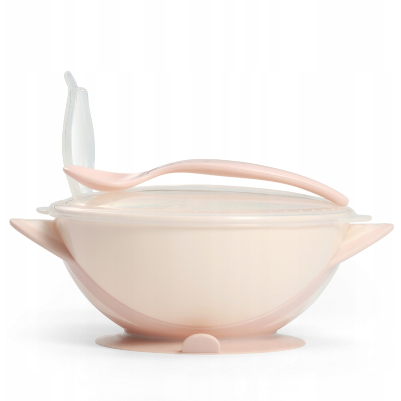 Купа с капак и лъжичка Babyono Suction bowl 1063