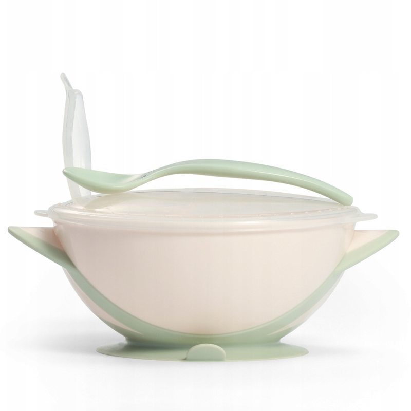 Купа с капак и лъжичка Babyono Suction bowl 1063