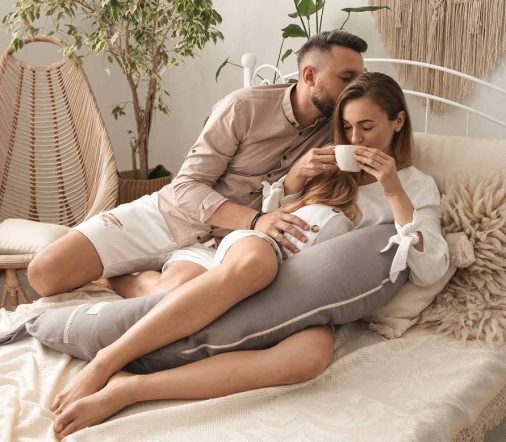 Възглавница за бременни и кърмене Baby Matex Relax Linen 190 см.