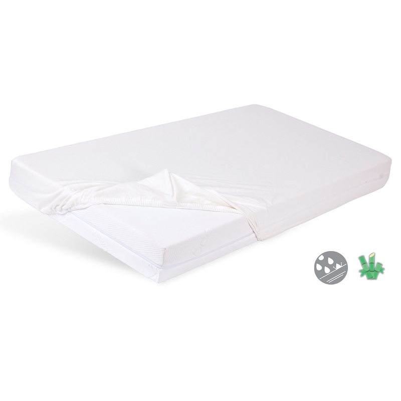Чаршаф с ластик Baby Matex BAMBOO непромокаем 80х160 см 0411-01 Бял