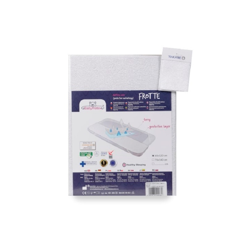 Протектор за матрак Baby Matex FROTTE 80x160 cm 0424-01, Бял