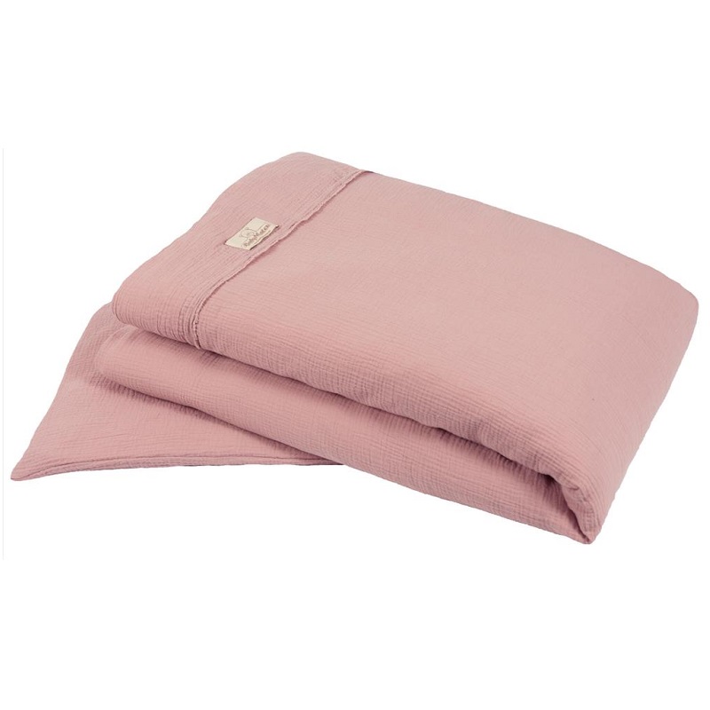 Спален комплект Baby Matex Muslin, 2 ч.,100х135 см, розов, 0384-12