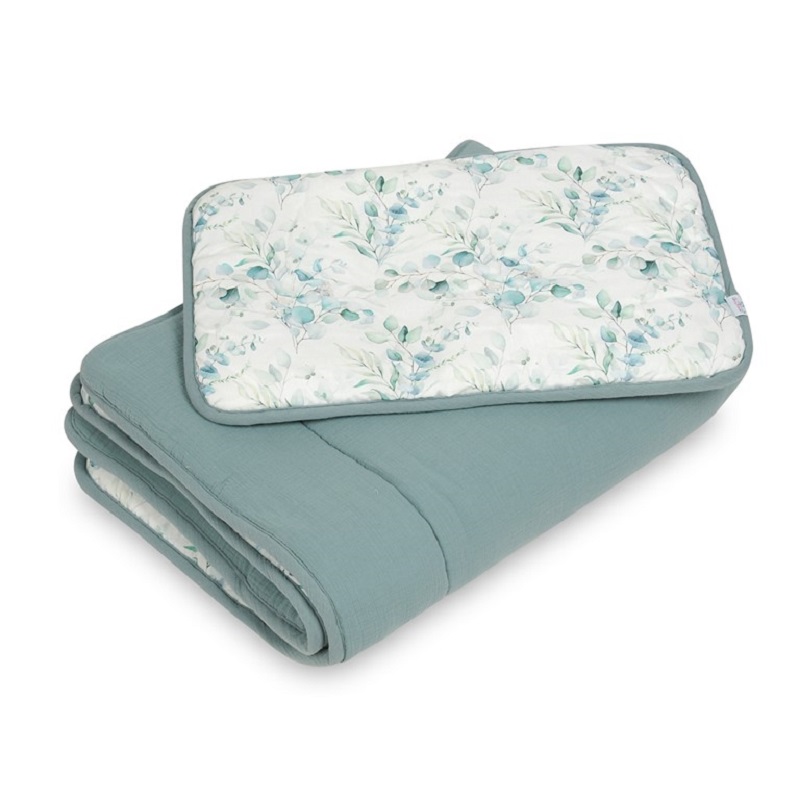 Комплект завивка и възглавница Baby Matex Muslin 0430-02