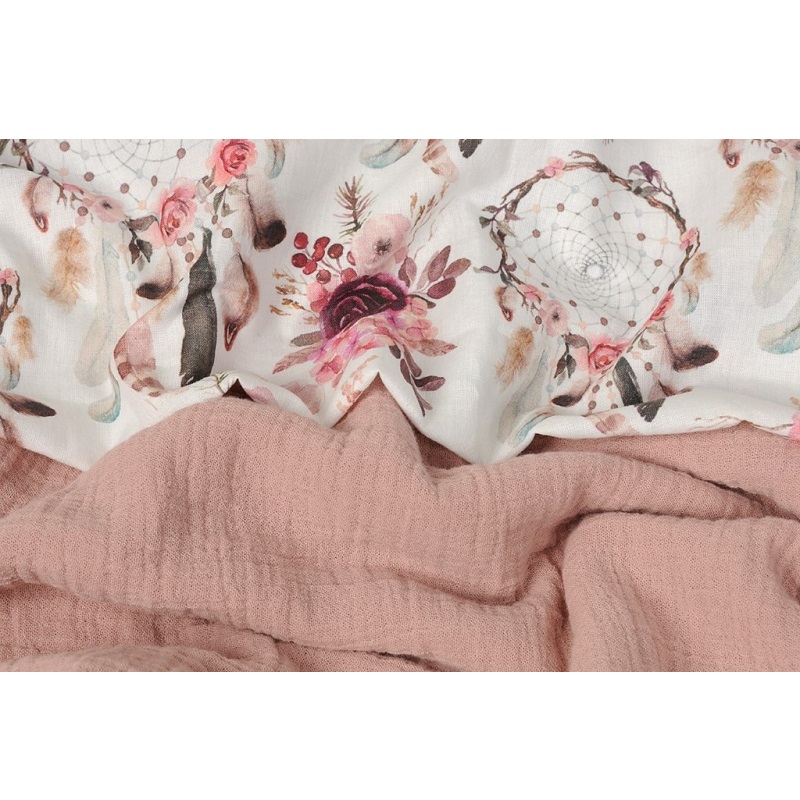 Комплект завивка и възглавница Baby Matex Muslin 135x100, 0431-01