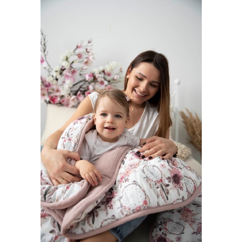 Комплект завивка и възглавница Baby Matex Muslin 135x100, 0431-01